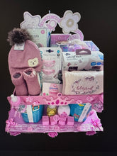 Load image into Gallery viewer, Girl Baby Shower Gift Basket
