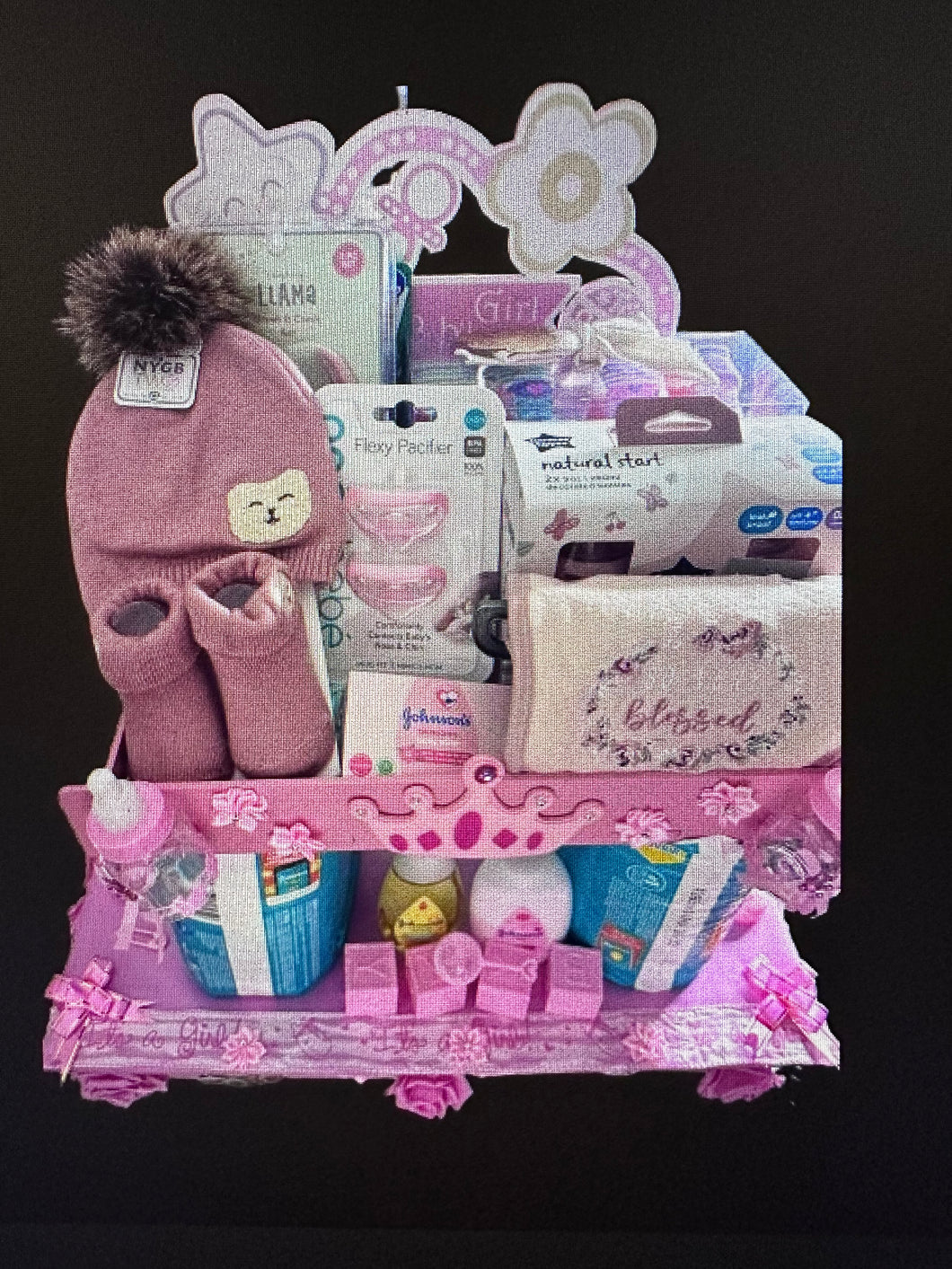 Girl Baby Shower Gift Basket