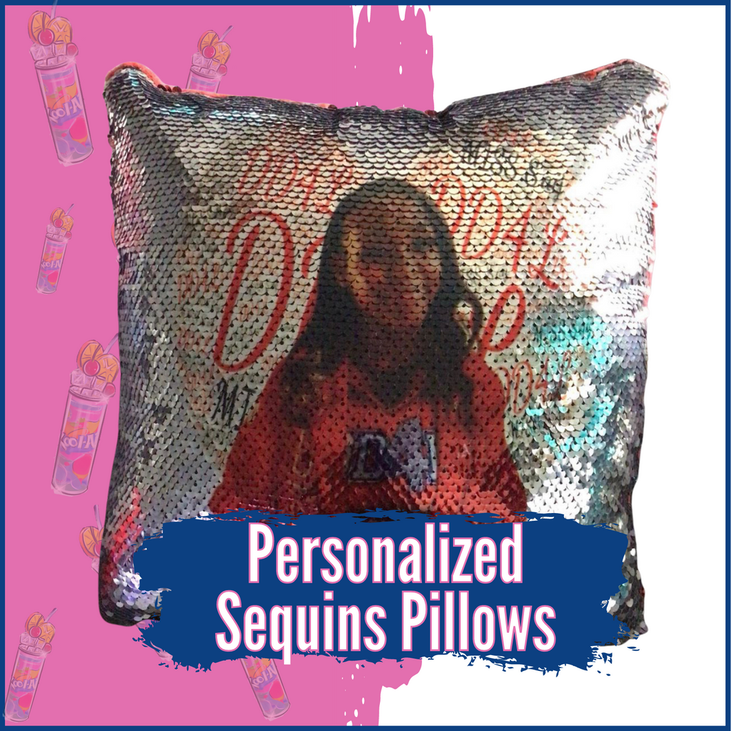 Personalized Sequins Pillows