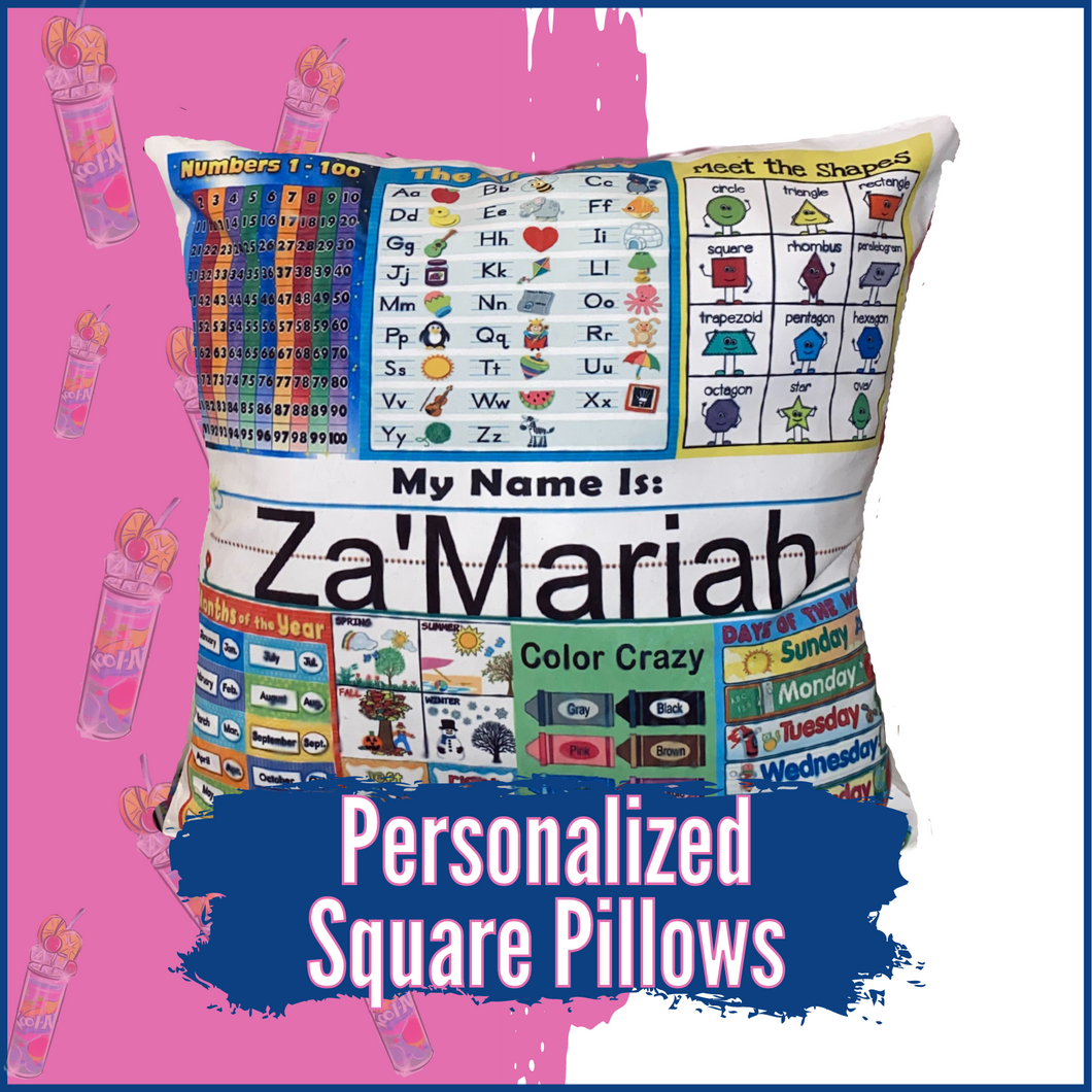 Personalized Square Pillows